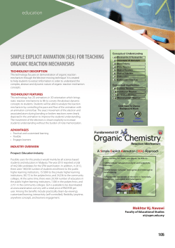 simple explicit animation (sea) for teaching organic reaction