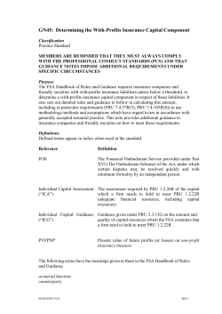 Determining the with-profits insurance capital component