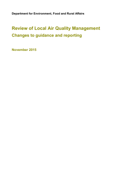 Review of Local Air Quality Management