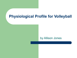 Physiological Profile for Volleyball