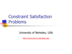 Constraint Satisfaction Problems (CSP)