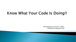 KnowWhatYourCodeisDoingtoSQLServer