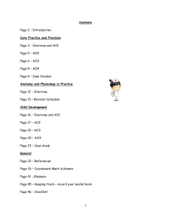 GCE A2 Health and Social Care Child