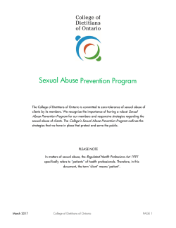 Sexual Abuse Prevention Program