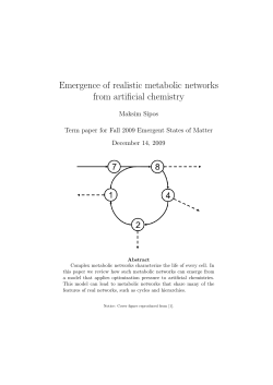 Emergence of realistic metabolic networks from artificial chemistry