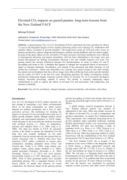 Elevated CO2 impacts on grazed pasture