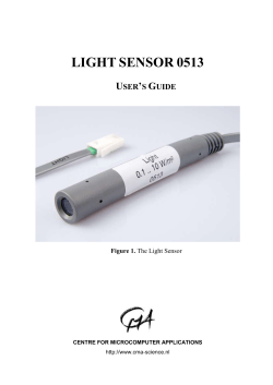 Spectral sensitivity of the sensor - CMA