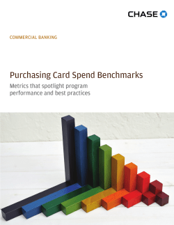 Purchasing Card Spend Benchmarks