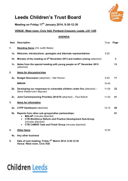 Leeds Children`s Trust Board