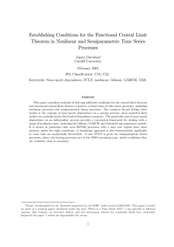 Establishing Conditions for the Functional Central Limit Theorem in