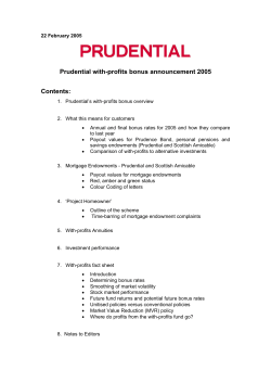 Prudential with-profits bonus overview