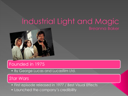 Industrial Light and Magic Breanna Baker
