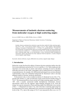 Measurements of inelastic electron scattering from molecular
