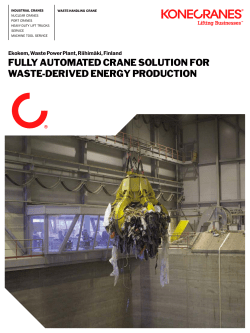 fully automated crane solution for waste