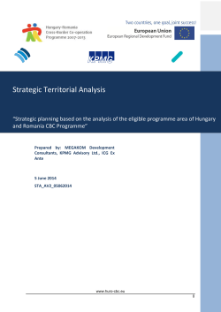Strategic Territorial Analysis