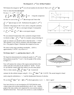 Figure 4 The Integral of over All Real Numbers We`ll denote the
