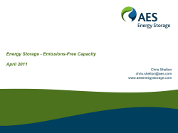 Stationary Battery Energy Storage