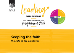 The role of the employer