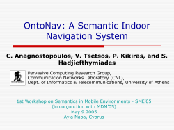 A Semantic Indoor Navigation System