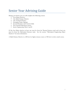 Senior Year Advising Guide