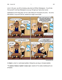 sonnet 18 - Mrs. Franz` class