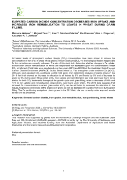 1 elevated carbon dioxide concentration decreases iron uptake and