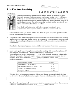 South Pasadena AP Chemistry