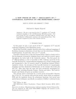 A NEW PROOF OF THE C&infin; REGULARITY OF C2