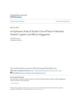 An Exploratory Study of Teachers` Uses of Data to