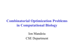 Combinatorial Optimization Problems in