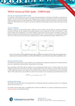 TATAA Universal DNA Spike - SYBR/Probe