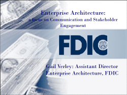 Enterprise Architecture: a focus on Communication and Stakeholder