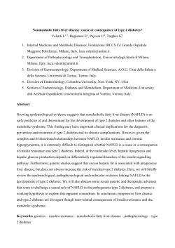 Nonalcoholic fatty liver disease: cause or consequence of type 2