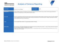 2017 READING Analysis of Variance