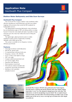 Application Note GeoSwath Plus Compact