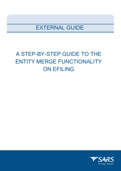 A Step by Step guide to the Entity Merge Functionality on eFiling