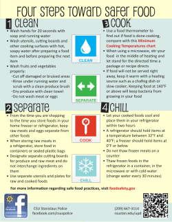 Food Safety Steps
