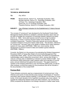 *SAS program written to correct measured water level elevations to