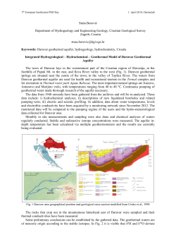 Integrated Hydrogeological-Hydrogeochenical