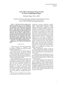 Active Filters and Energy Stor - Journal of electrical engineering