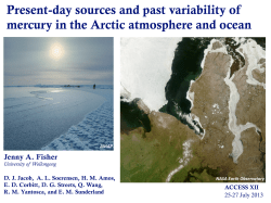 Present-day sources and past variability of mercury in the Arctic