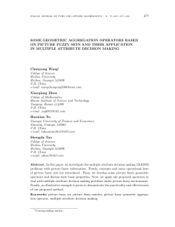 Some geometric aggregation operators based on picture fuzzy sets