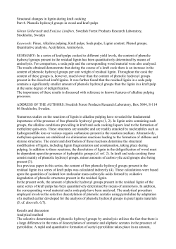 Structural changes in lignin during kraft cooking Part 4. Phenolic