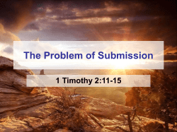 Reason why learning must be in submission