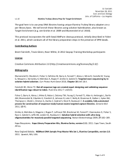 B. Faircloth November 28, 2011 Ecol. and Evol. Biology Univ. of