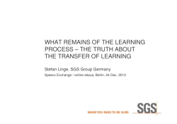 what remains of the learning process – the truth about the