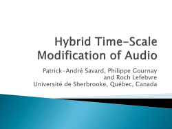 Hybrid Time-Scale Modification of Audio
