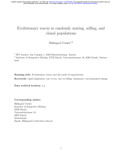 Evolutionary rescue in randomly mating, selfing, and clonal