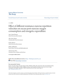 Effect of different resistance exercise repetition velocities on excess