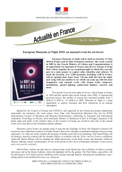 MINIST&Egrave;RE DES AFFAIRES &Eacute;TRANG&Egrave;RES ET EUROPEENNES